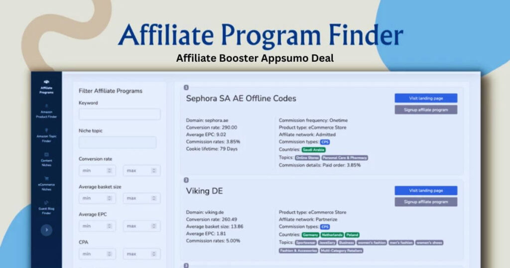 Affiliate Booster Appsumo Deal