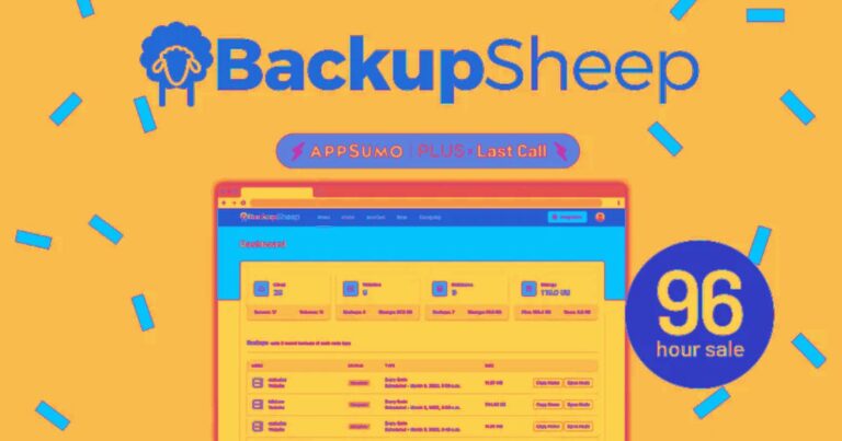 Backupsheep Appsumo Lifetime Deal